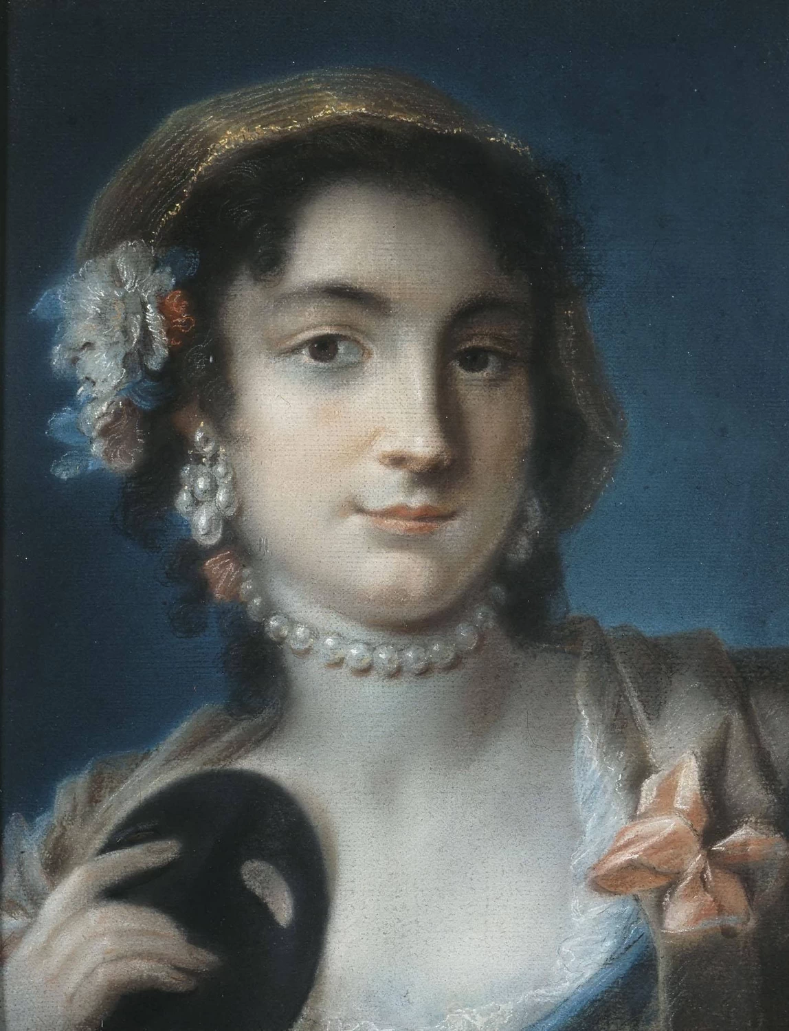 Ritratto di signora con una maschera in mano - Galleria Nazionale di Atene